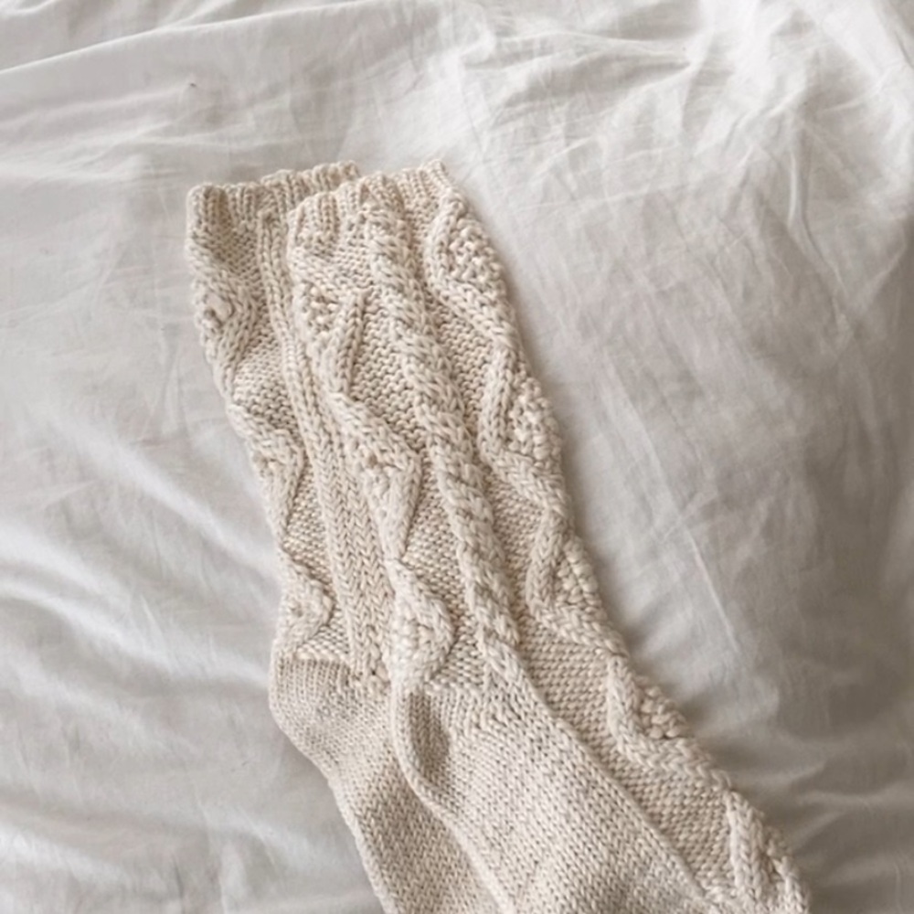 Free people handmade knitted socks